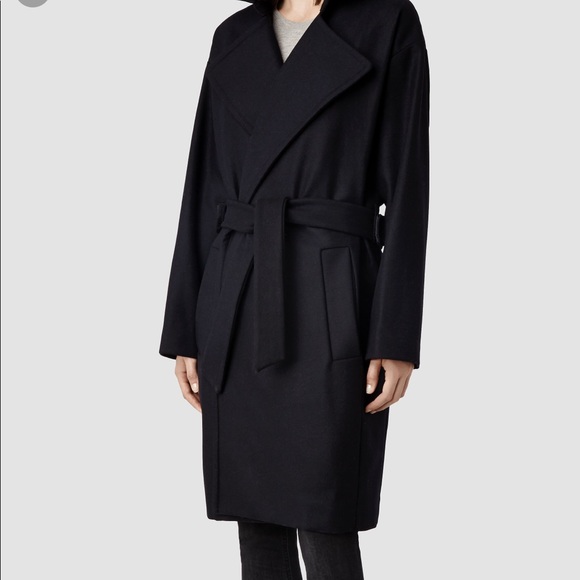 All Saints Jackets & Blazers - All Saints Miya wrap wool coat